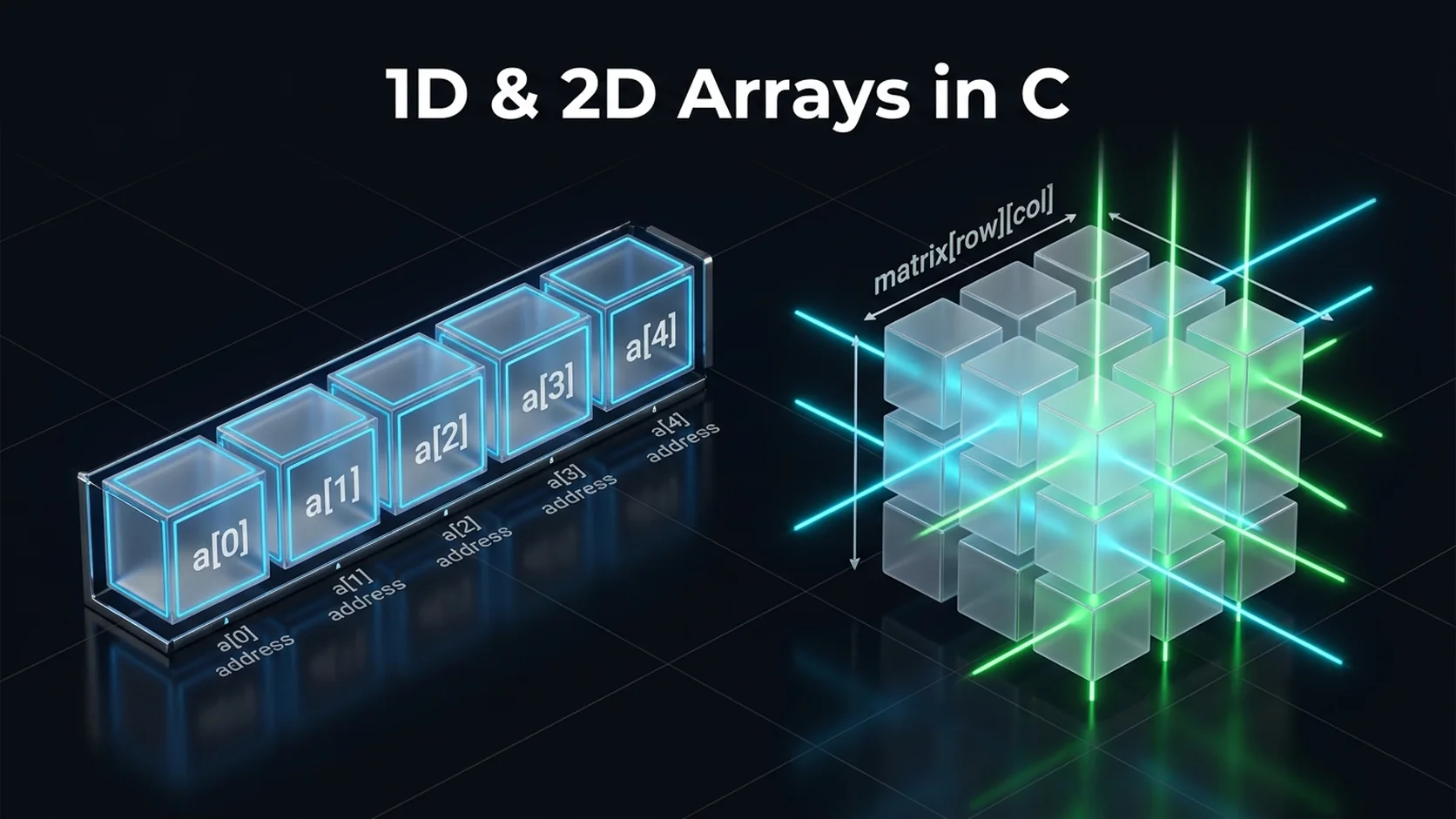 Entrada y recorrido de arrays en C