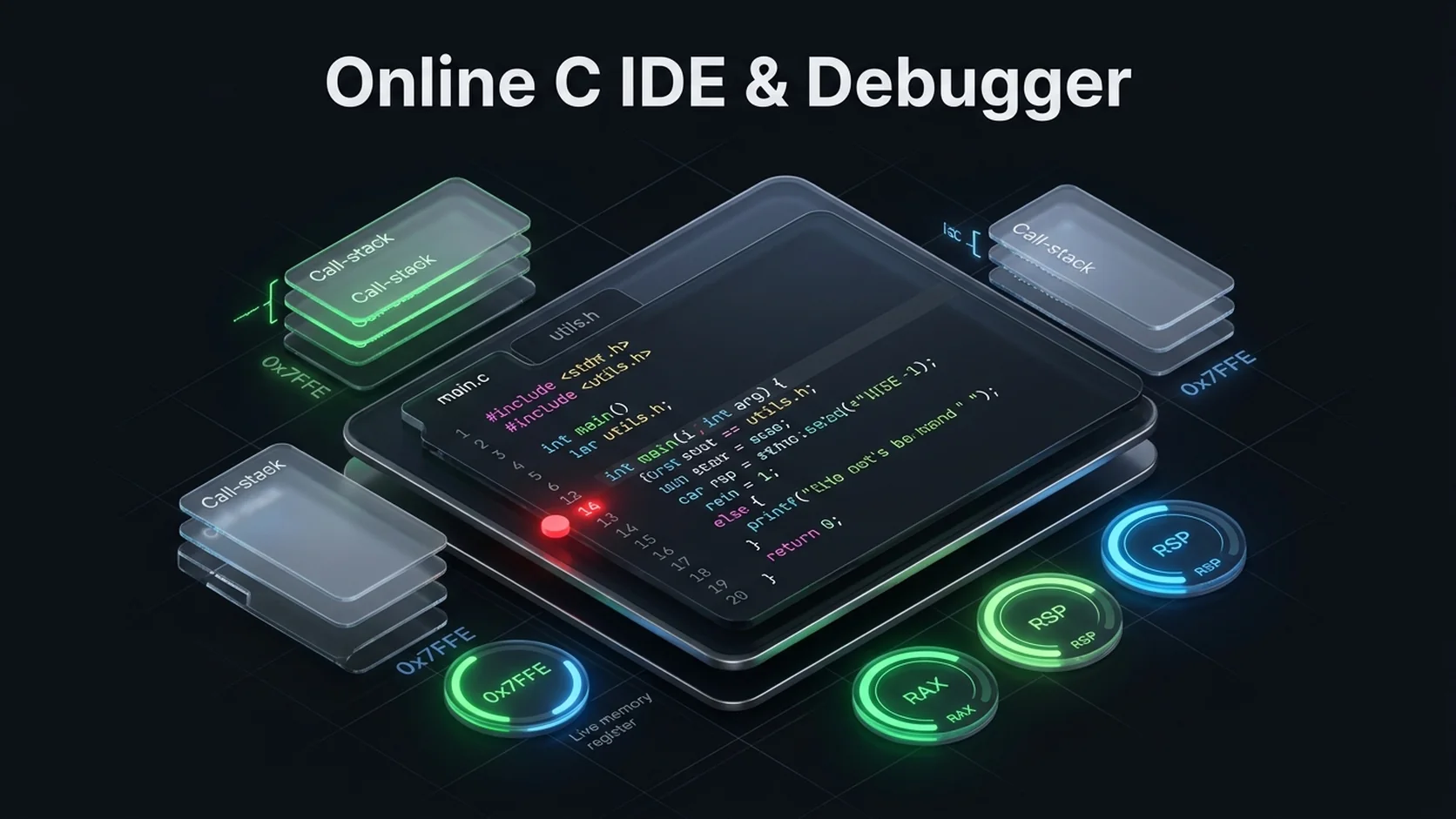 Online C IDE & Cloud Development Studio