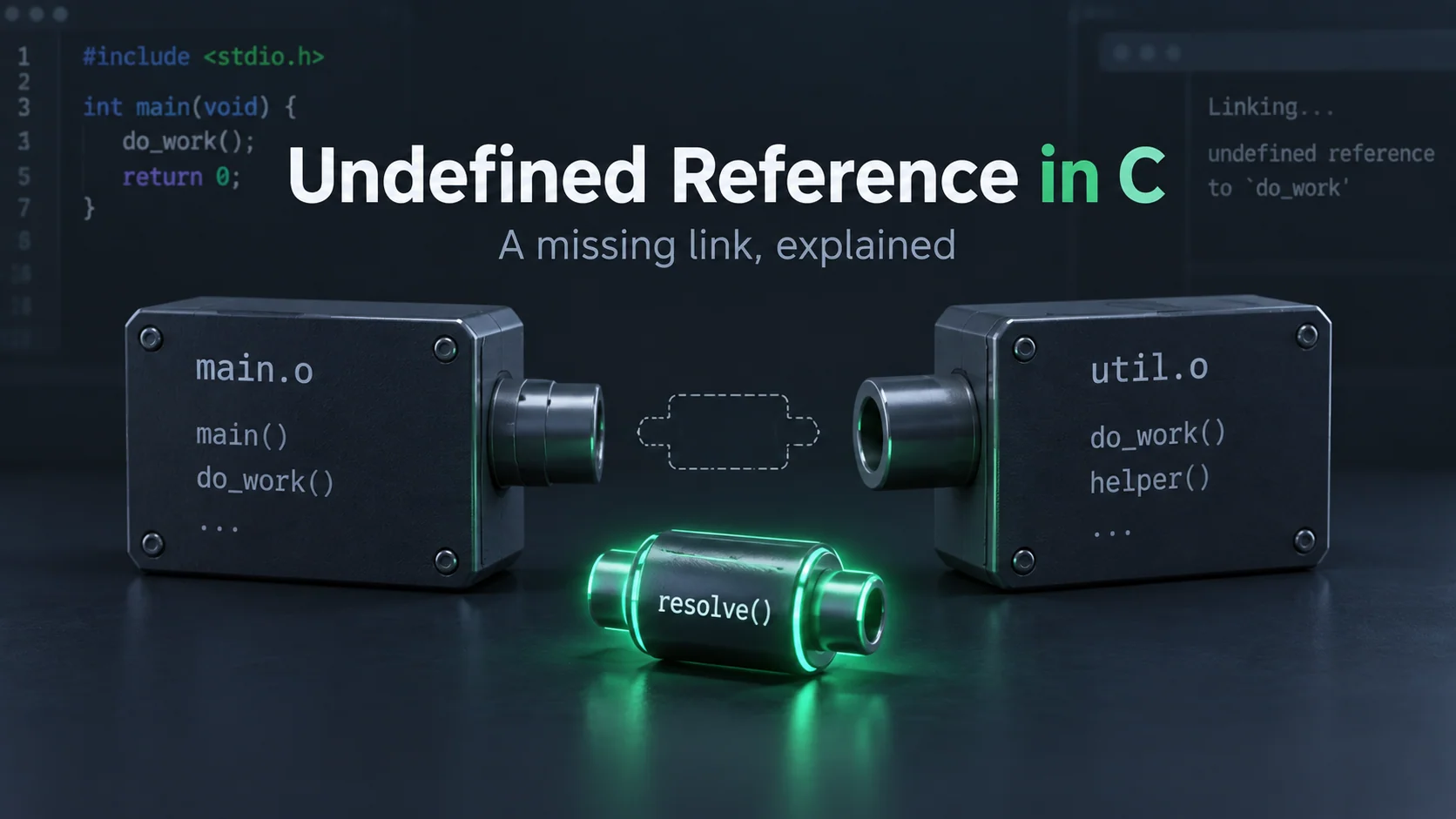 Undefined Reference in C: Fix Main and Linker Errors